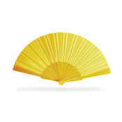 Handfan gelb